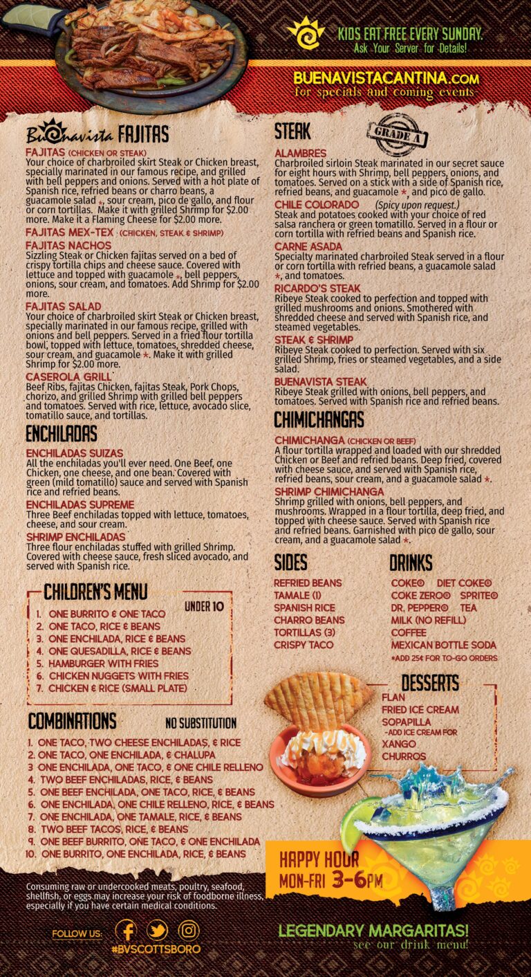 Chimichangas - Menu 